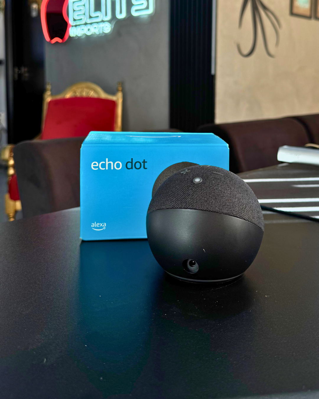 Echo Dot 5ª Geração Alexa – Cor Preta - Amazon Bivolt - Imagem 2